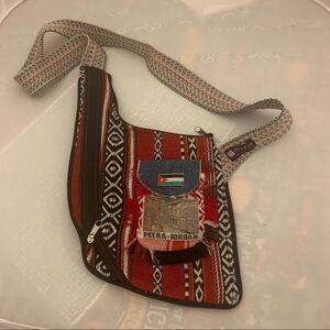 Black Iris Fashion Crossbody Wide Strap Material Bag